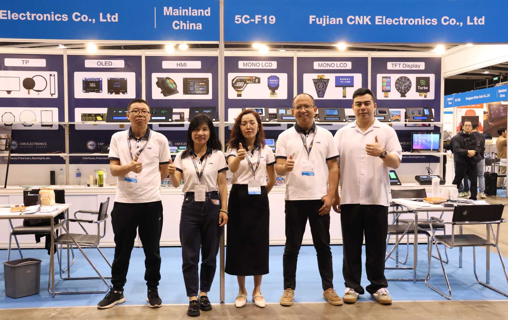 CNK Electronics demonstruoja novatoriškas ekrano technologijas 2025 m. Honkongo pavasario elektronikos mugėje