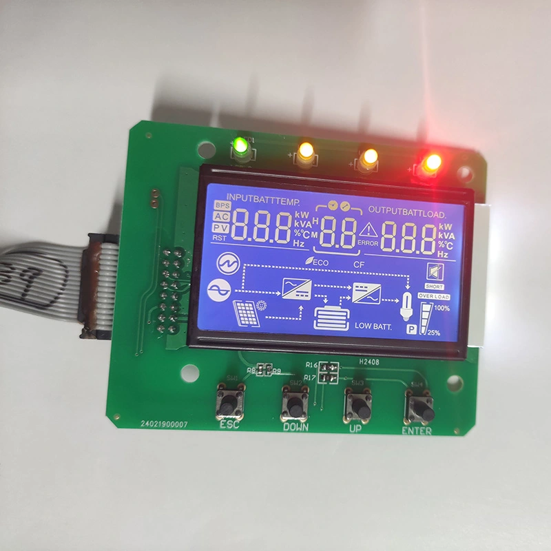 Monochromo segmento LCD ekrano modulis